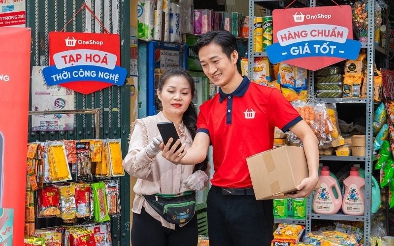 Chủ tạp hóa có thể nhập CAFÉ PHỐ MacCoffee nhanh chóng trên ứng dụng OneShop